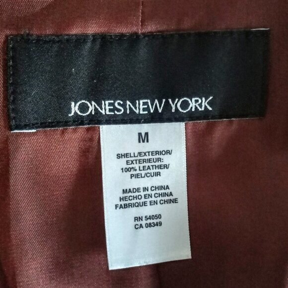 Jones New York Brown Suede Fitted Jacket - Picture 5 of 7